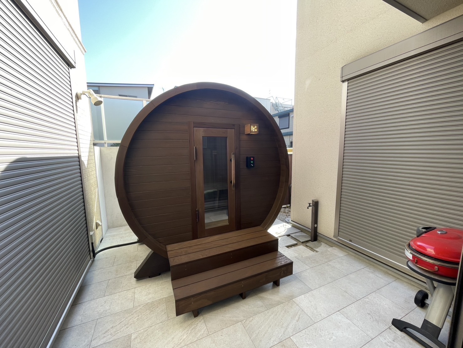 施工事例：BOXサウナ（別荘）