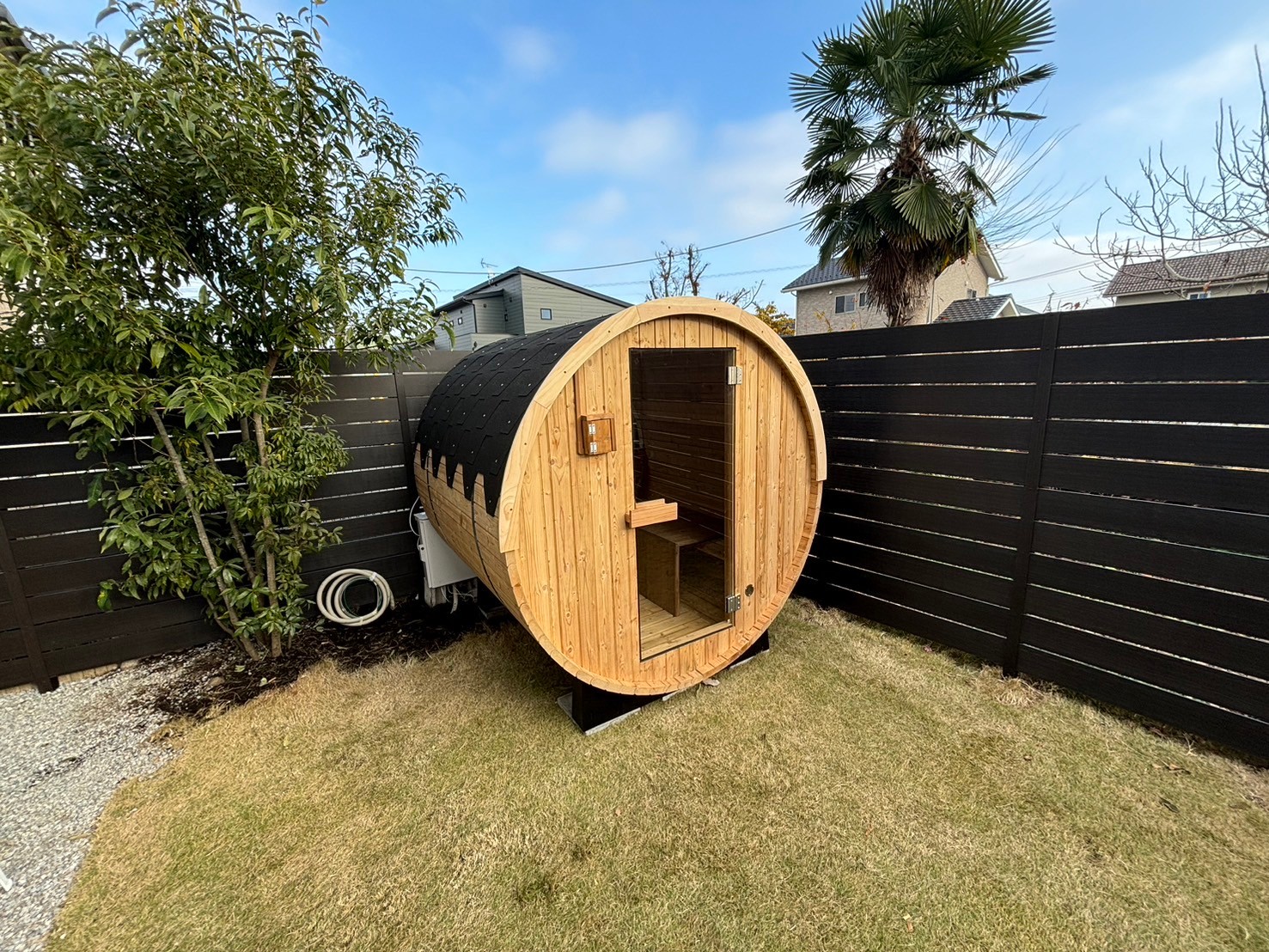 施工事例：バレルサウナ（個人宅）