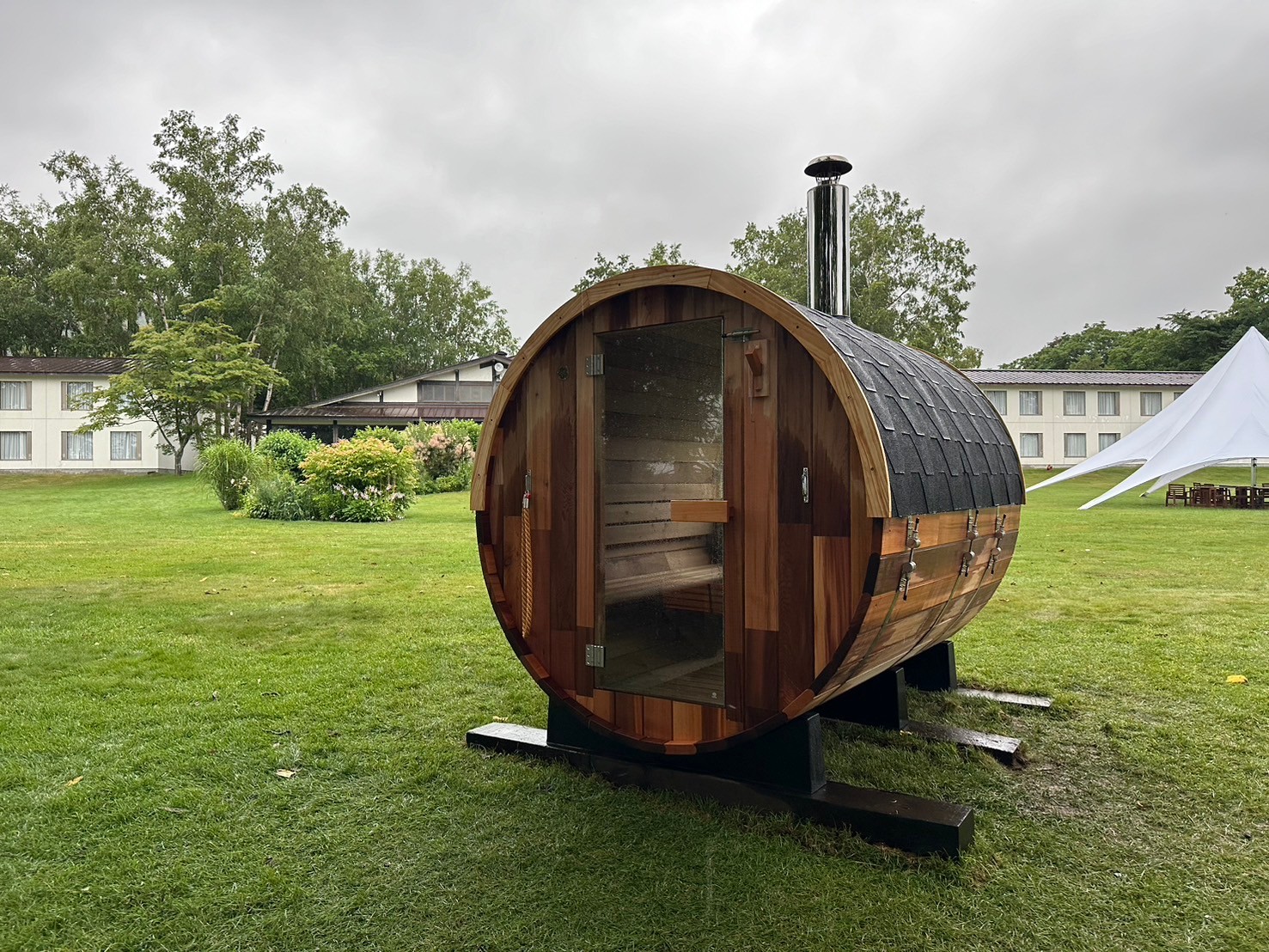 施工事例：BOXサウナ（別荘）