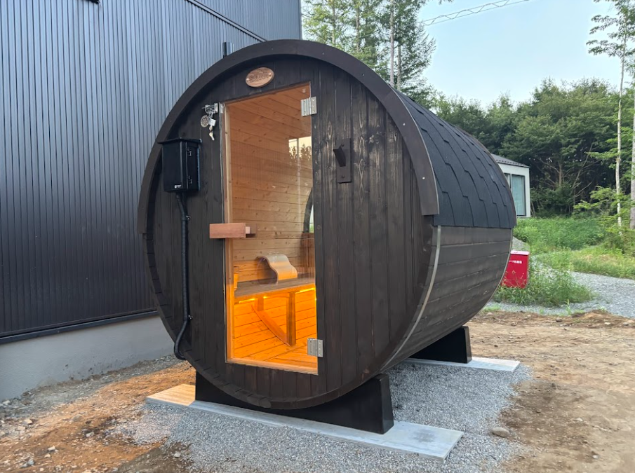 施工事例：バレルサウナ（個人宅）