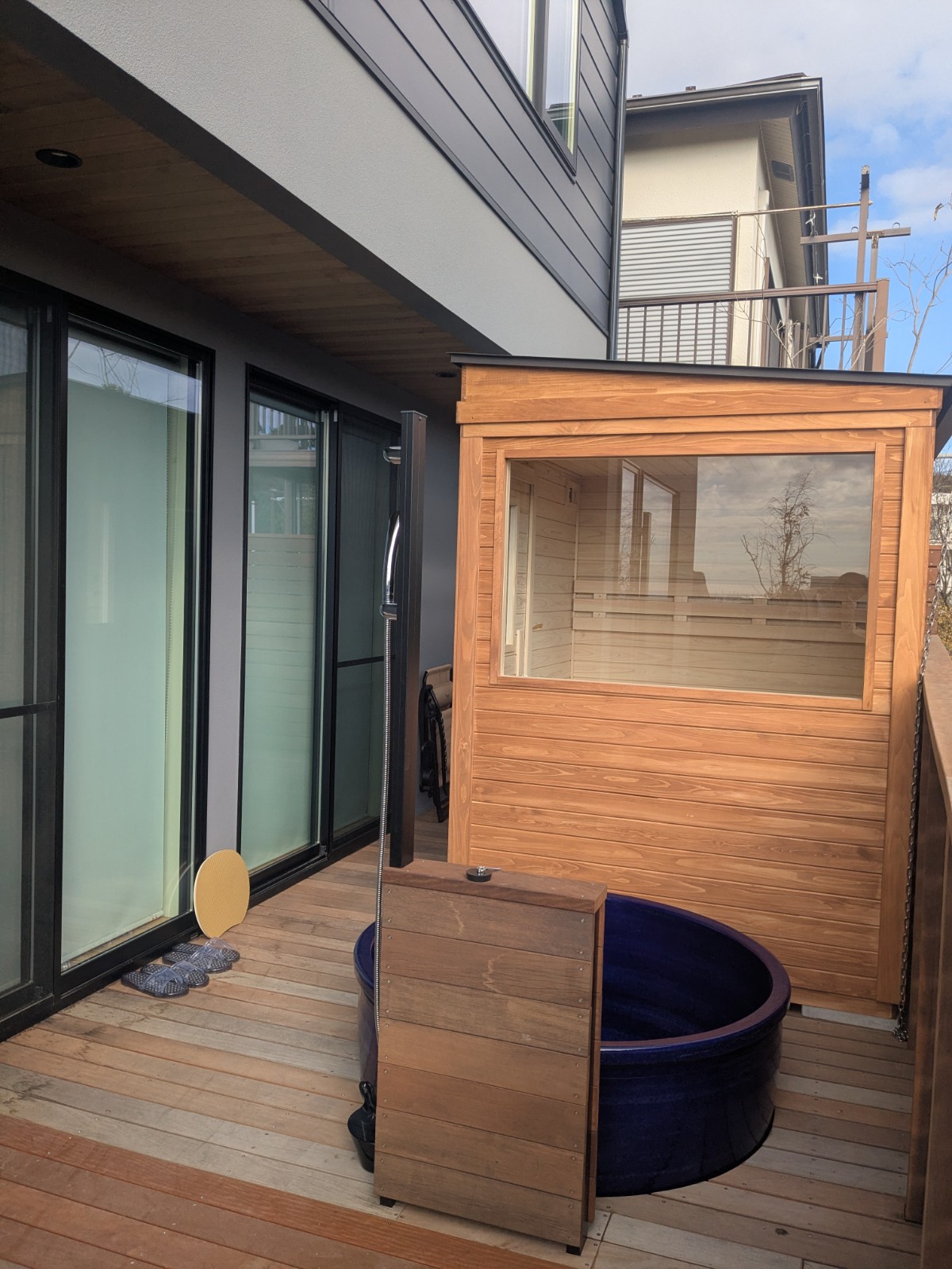 施工事例：バレルサウナ（個人宅）